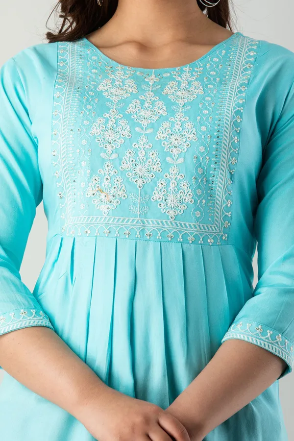 Casual_Embroidered_Women_Light_Blue_Top