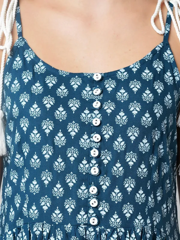 Women_Fit_And_Flare_Blue_Dress