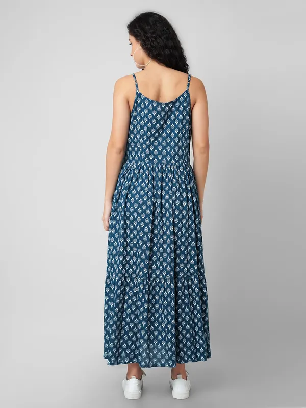 Women_Fit_And_Flare_Blue_Dress