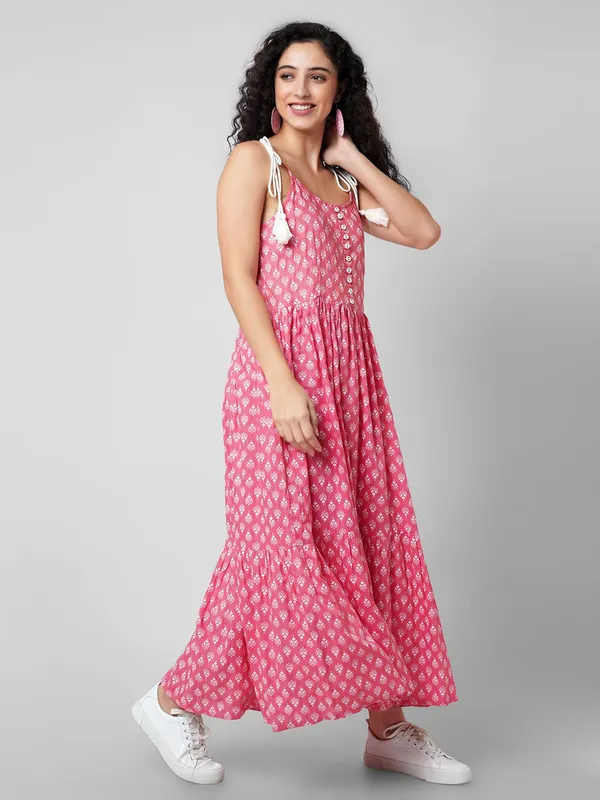 Women_Fit_And_Flare_Pink_Dress