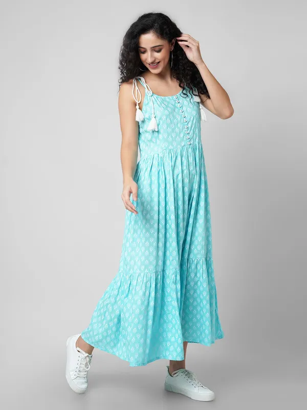 Women_Fit_And_Flare_Light_Blue_Dress