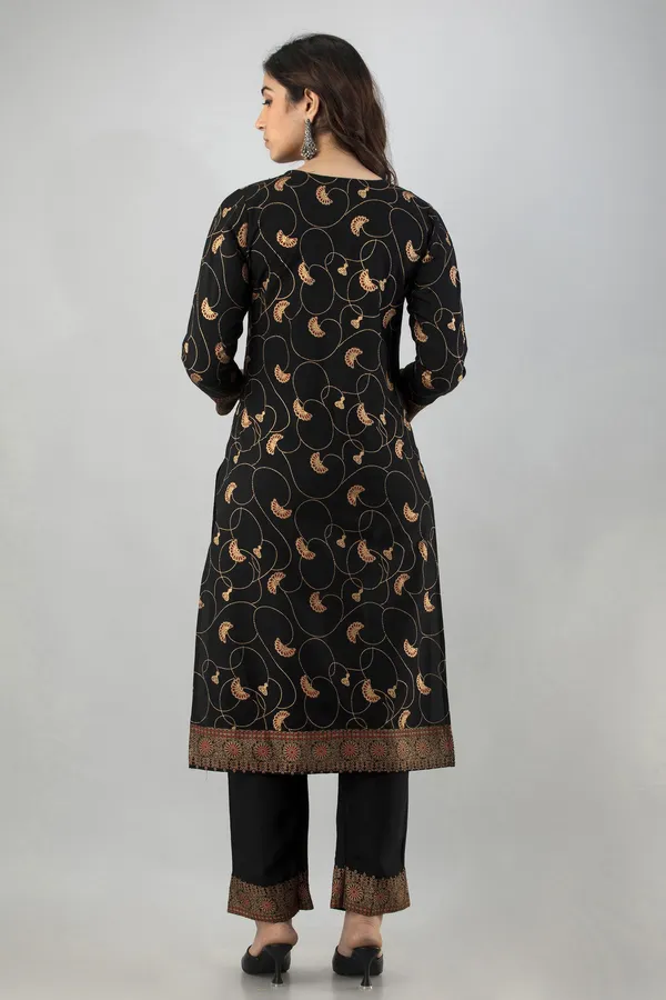Women_Rayon_Gold_Printed_Kurta_And_Palazzo_Set