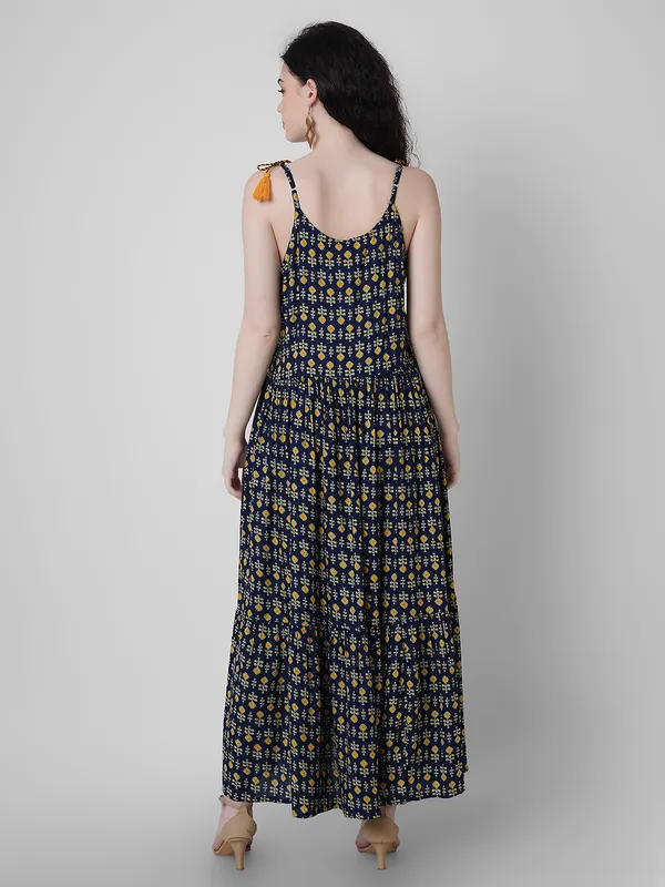 Women_Fit_And_Flare_Blue_Dress