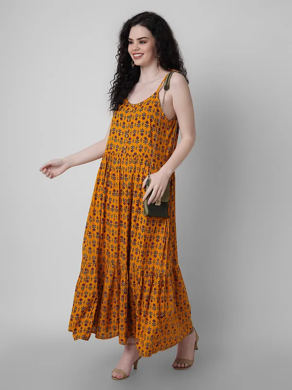Women_Fit_And_Flare_Yellow_Dress