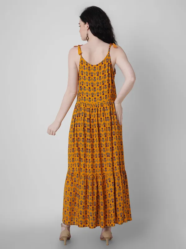 Women_Fit_And_Flare_Yellow_Dress