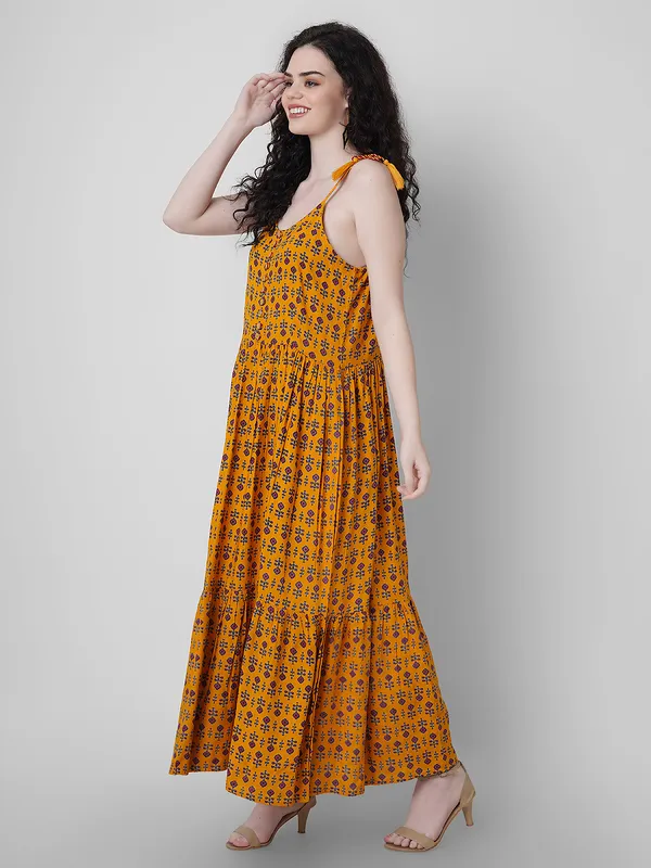 Women_Fit_And_Flare_Yellow_Dress