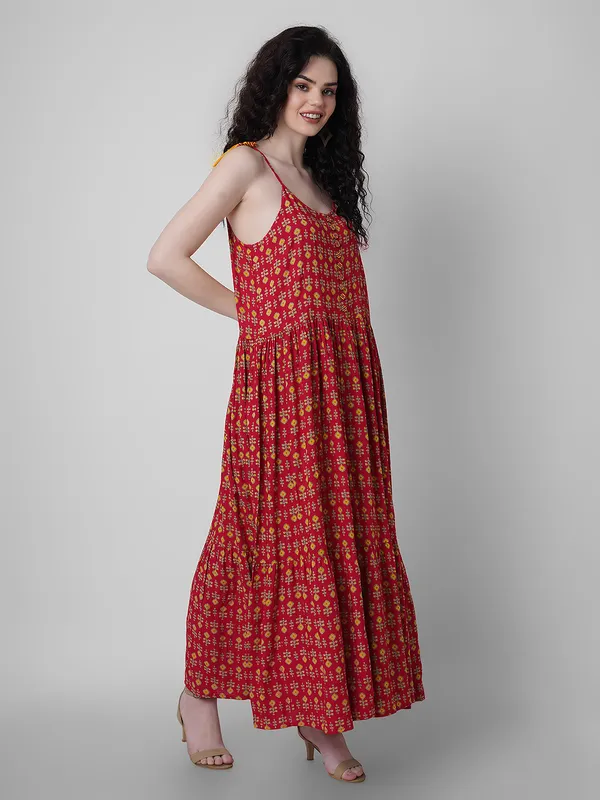 Women_Fit_And_Flare_Red_Dress