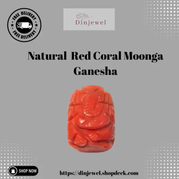 Dinjewel Natural Red Coral Moonga Ganesha Pendant Locket Price in India Buy Dinjewel Natural Red Coral Moonga Ganesha Pendant Locket online at undefined