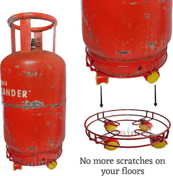 LPG_Cylinder_Stand/Gas_Trolley_With_Wheel/Cylinder_Stand/Gas_Stand/_Gas_Cylinder_Trolley_(Red)