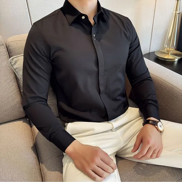 Black_And_White_Plain_Heavy_Fabric_Shirt_&_Pant_Fabric