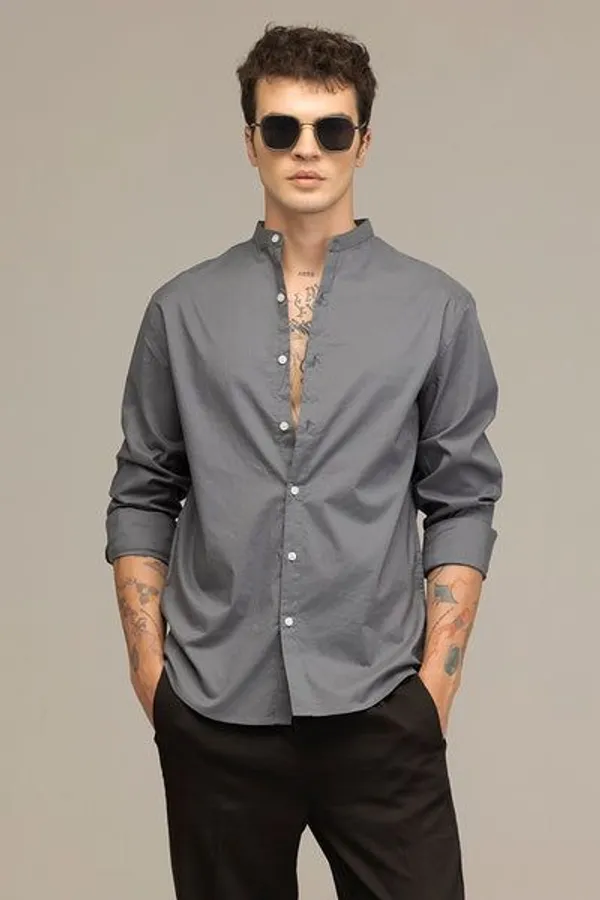 Dark_Grey_And_Black_Heavy_Fabric_Shirt_&_Pant_Fabric