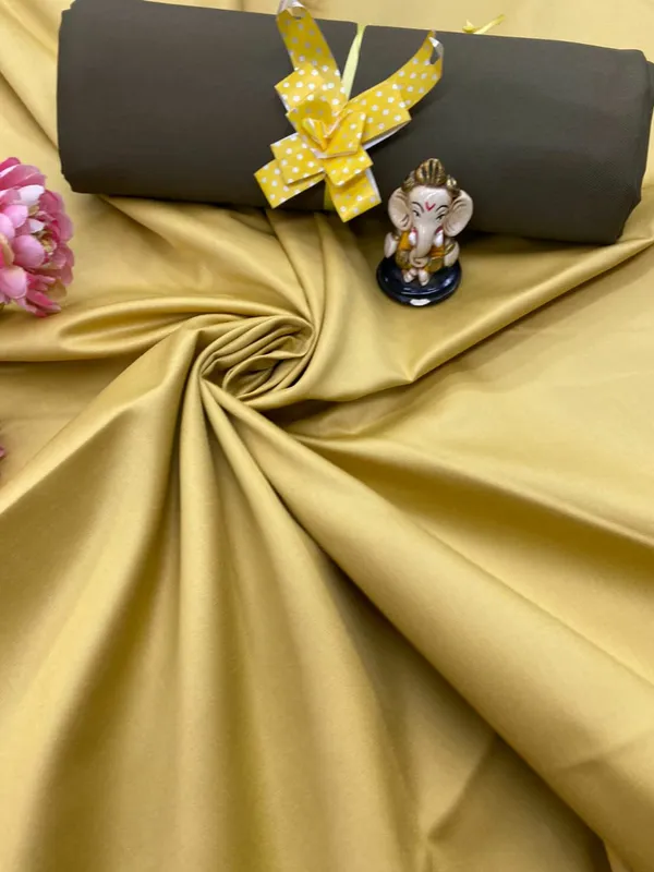 Yellow_Plain_Stylish_Heavy_Shirt_&_Pant_Fabric
