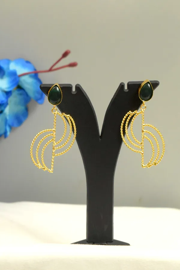 Dark_green_color_unique_earrings
