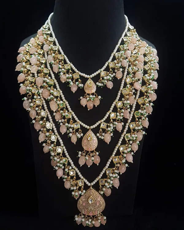 Layered_Peach_Long_Necklace