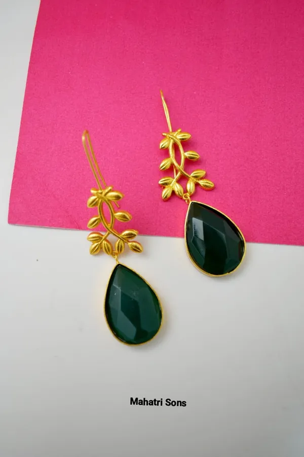 Brass_Stone_Based_Earring