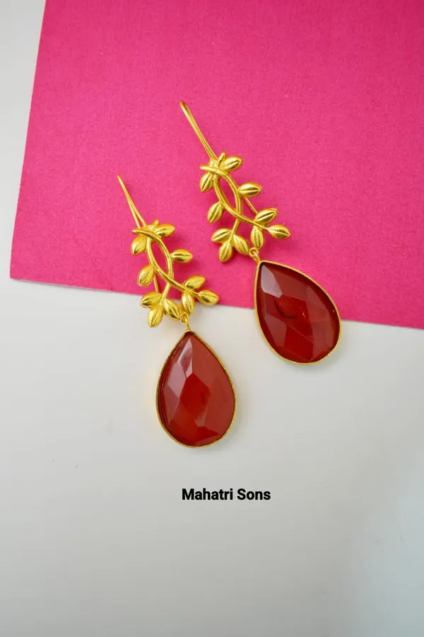 Brass_Stone_Based_Earring
