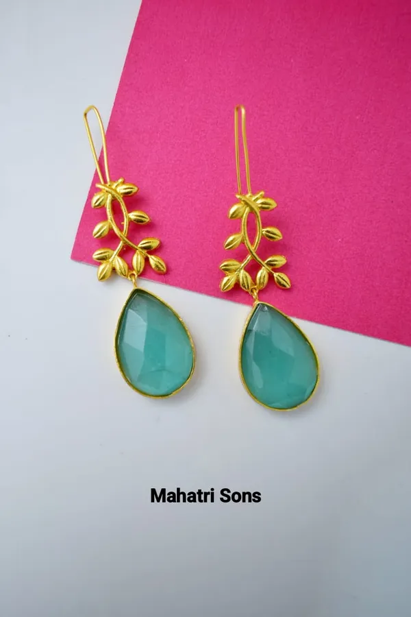 Brass_Stone_Based_Earring
