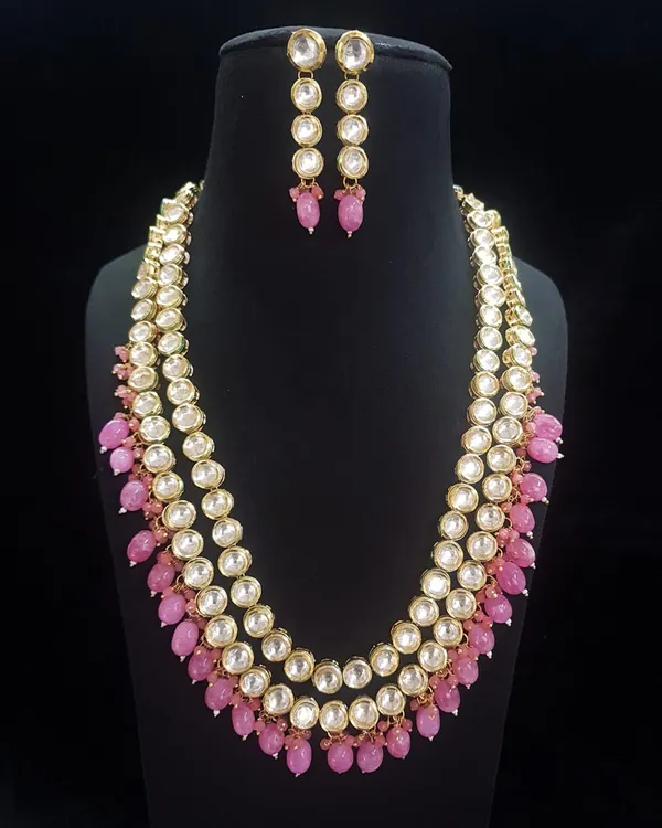 Kucndan_Long_Necklace_Set_and_Earrings