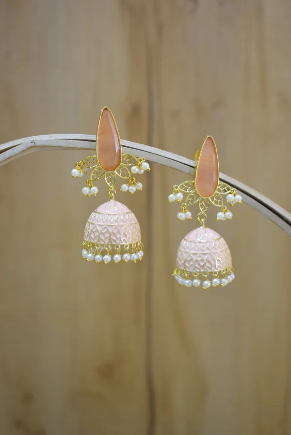 Hand_Made_Meenakari_Jhumka_Earring