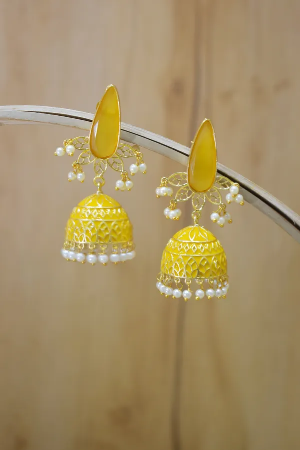Hand_Made_Meenakari_Jhumka_Earring