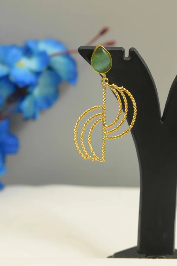 Mint_green_unique_style_earrings