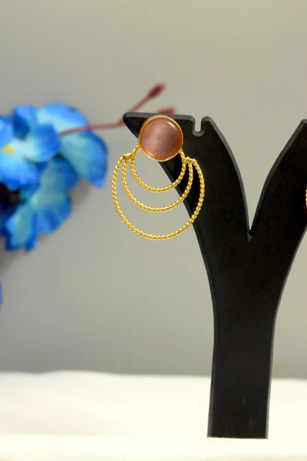 Pink_stone_earrings