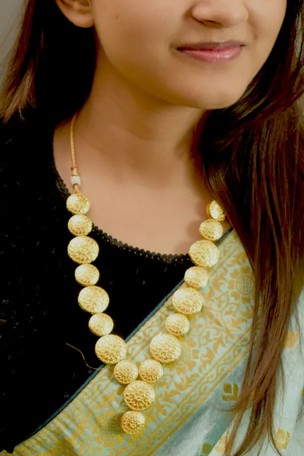 Brass_Golden_Mala_Necklace_wearable_all_kind_of_outfits
