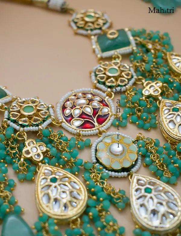 Premium_Bridal_Brass_Mint_Necklace_Set_with_Earring