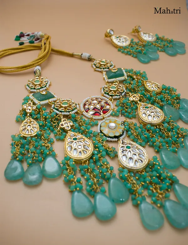 Premium_Bridal_Brass_Mint_Necklace_Set_with_Earring