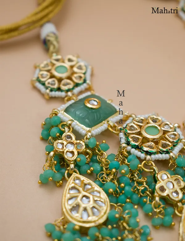 Premium_Bridal_Brass_Mint_Necklace_Set_with_Earring