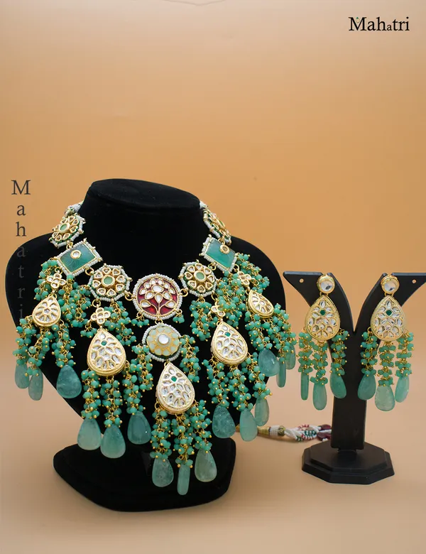 Premium_Bridal_Brass_Mint_Necklace_Set_with_Earring