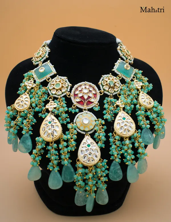 Premium_Bridal_Brass_Mint_Necklace_Set_with_Earring