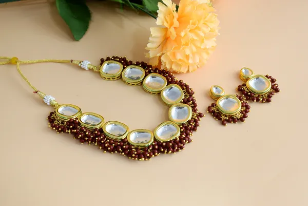 Maroon_Red_Necklace_Set_and_Earrings
