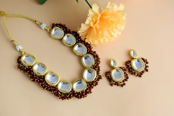 Maroon_Red_Necklace_Set_and_Earrings