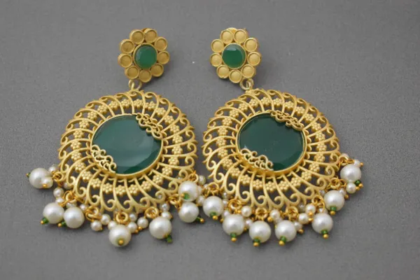 Brass_Stone_Based_Earring