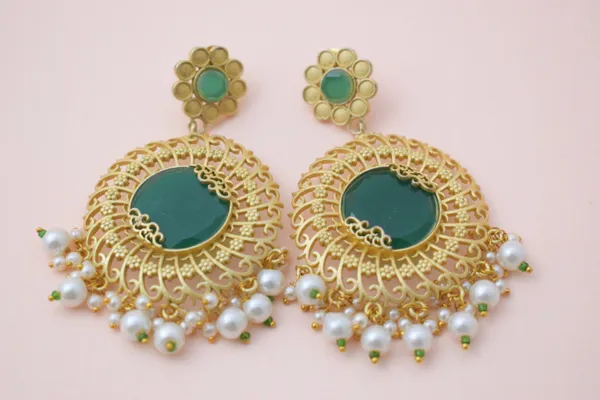 Brass_Stone_Based_Earring