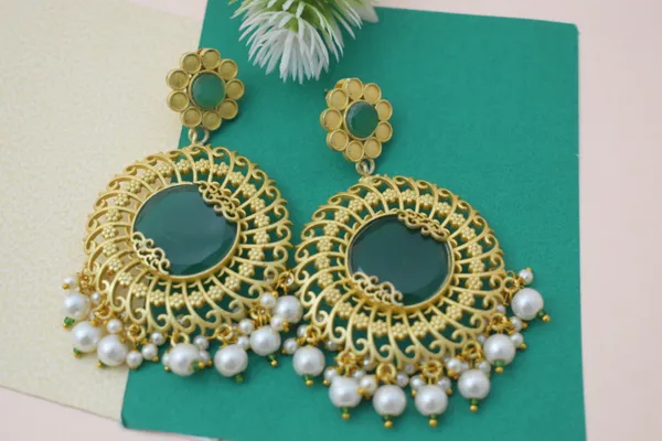 Brass_Stone_Based_Earring