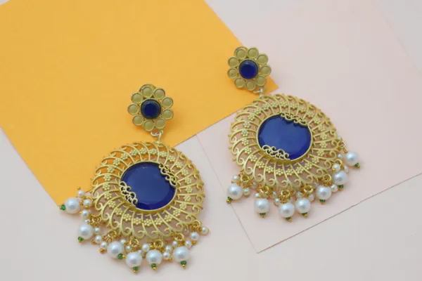 Brass_Stone_Based_Earring