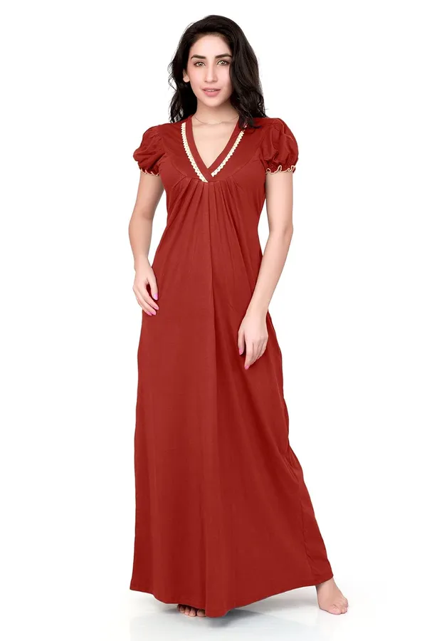 Honeydew RedSoft and Comfortable Nightwear Nighty for Women Price in India Buy Honeydew RedSoft and Comfortable Nightwear Nighty for Women online at