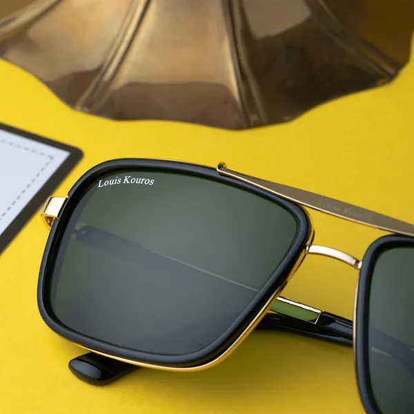 Louis_Kouros_Green_Cayenne_Mirrored(Glass),_Night_Vision,_Toughened_Glass_Lens,_UV_Protection_Rectangular,_Wayfarer,_Retro_Square_Sunglasses_(56)__(For_Men_&_Women,_Green)