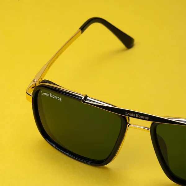 Louis_Kouros_Green_Cayenne_Mirrored(Glass),_Night_Vision,_Toughened_Glass_Lens,_UV_Protection_Rectangular,_Wayfarer,_Retro_Square_Sunglasses_(56)__(For_Men_&_Women,_Green)