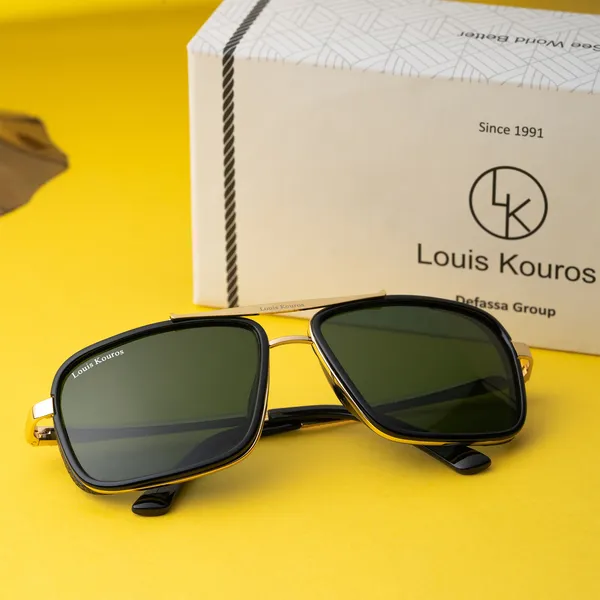 Louis_Kouros_Green_Cayenne_Mirrored(Glass),_Night_Vision,_Toughened_Glass_Lens,_UV_Protection_Rectangular,_Wayfarer,_Retro_Square_Sunglasses_(56)__(For_Men_&_Women,_Green)