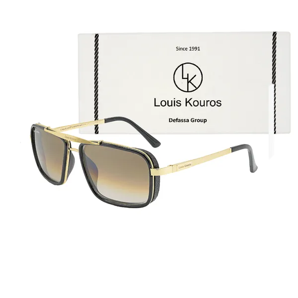 Louis_Kouros_Brown_Gradient_Cayenne_Mirrored(Glass),_Night_Vision,_Toughened_Glass_Lens,_UV_Protection_Rectangular,_Wayfarer,_Retro_Square_Sunglasses_(56)__(For_Men_&_Women,_Brown_Gradient)