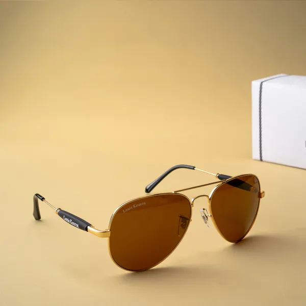 Louis_Kouros_Brown_Airomade_Mirrored(Glass),_UV_Protection,_Toughened_Glass_Lens,_UV_Protection,_Night_Vision,_Aviator_Sunglasses_(62)__(For_Men_&_Women,_Brown)