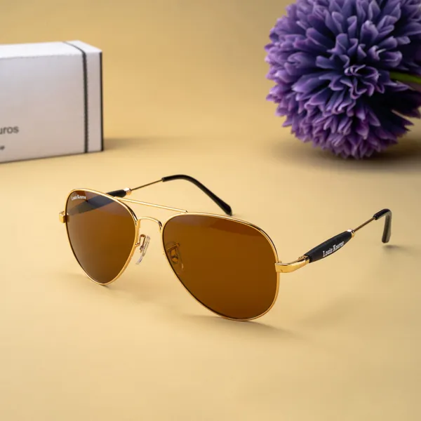 Louis_Kouros_Brown_Airomade_Mirrored(Glass),_UV_Protection,_Toughened_Glass_Lens,_UV_Protection,_Night_Vision,_Aviator_Sunglasses_(62)__(For_Men_&_Women,_Brown)