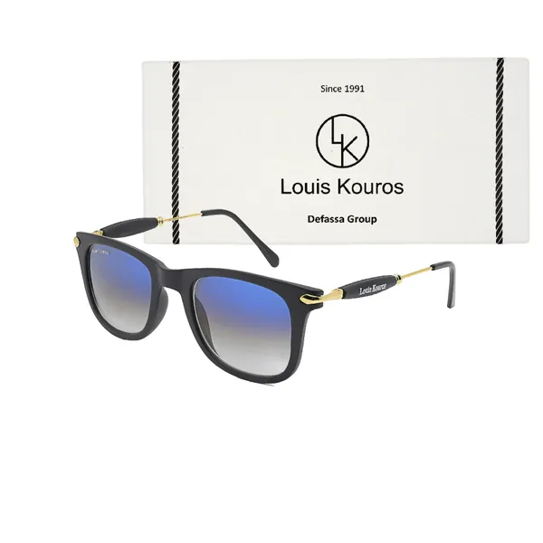 LOUIS_KOUROS__Blue_Gradient_Buloster_Mirrored,_UV_Protection,_Night_Vision,_Toughened_Glass_Lens,_UV_Protection,_Riding_Glasses,_Retro_Square,_Wayfarer_Sunglasses_(52)__(For_Men_&_Women,_Blue_Gradient)