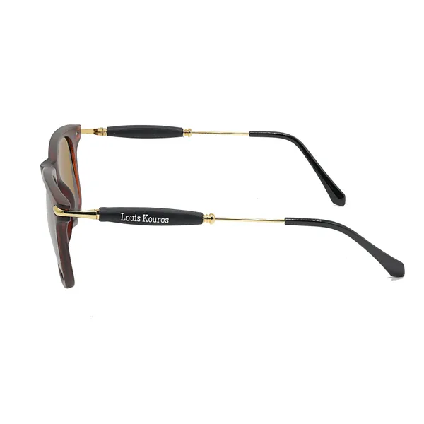 LOUIS_KOUROS__Brown_Buloster_Mirrored,_UV_Protection,_Night_Vision,_Toughened_Glass_Lens,_UV_Protection,_Riding_Glasses,_Retro_Square,_Wayfarer_Sunglasses_(52)__(For_Men_&_Women,_Brown)