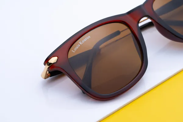 LOUIS_KOUROS__Brown_Buloster_Mirrored,_UV_Protection,_Night_Vision,_Toughened_Glass_Lens,_UV_Protection,_Riding_Glasses,_Retro_Square,_Wayfarer_Sunglasses_(52)__(For_Men_&_Women,_Brown)