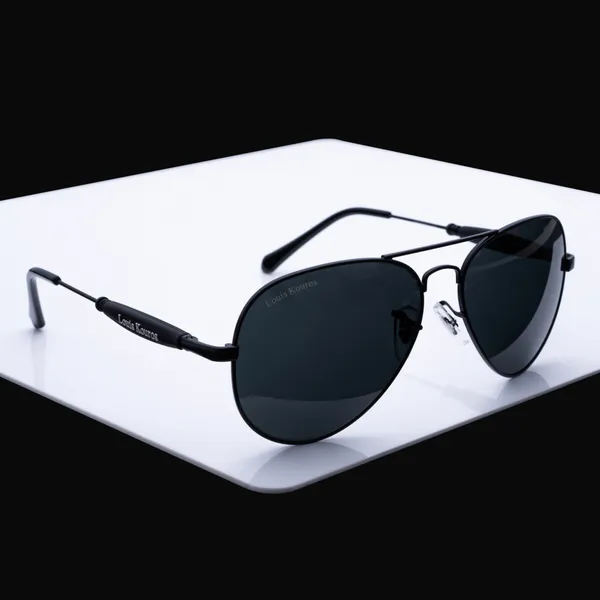 Louis_Kouros_Black_Airomade_Mirrored(Glass),_UV_Protection,_Toughened_Glass_Lens,_UV_Protection,_Night_Vision,_Aviator_Sunglasses_(62)__(For_Men_&_Women,_Black)
