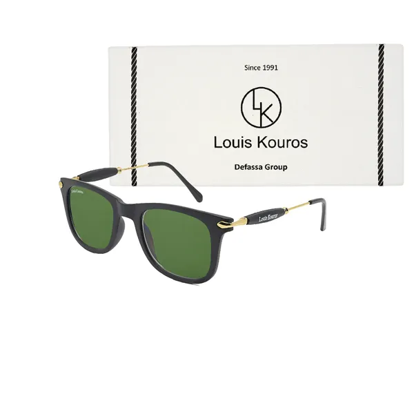LOUIS_KOUROS__Green_Buloster_Mirrored,_UV_Protection,_Night_Vision,_Toughened_Glass_Lens,_UV_Protection,_Riding_Glasses,_Retro_Square,_Wayfarer_Sunglasses_(52)__(For_Men_&_Women,_Green)